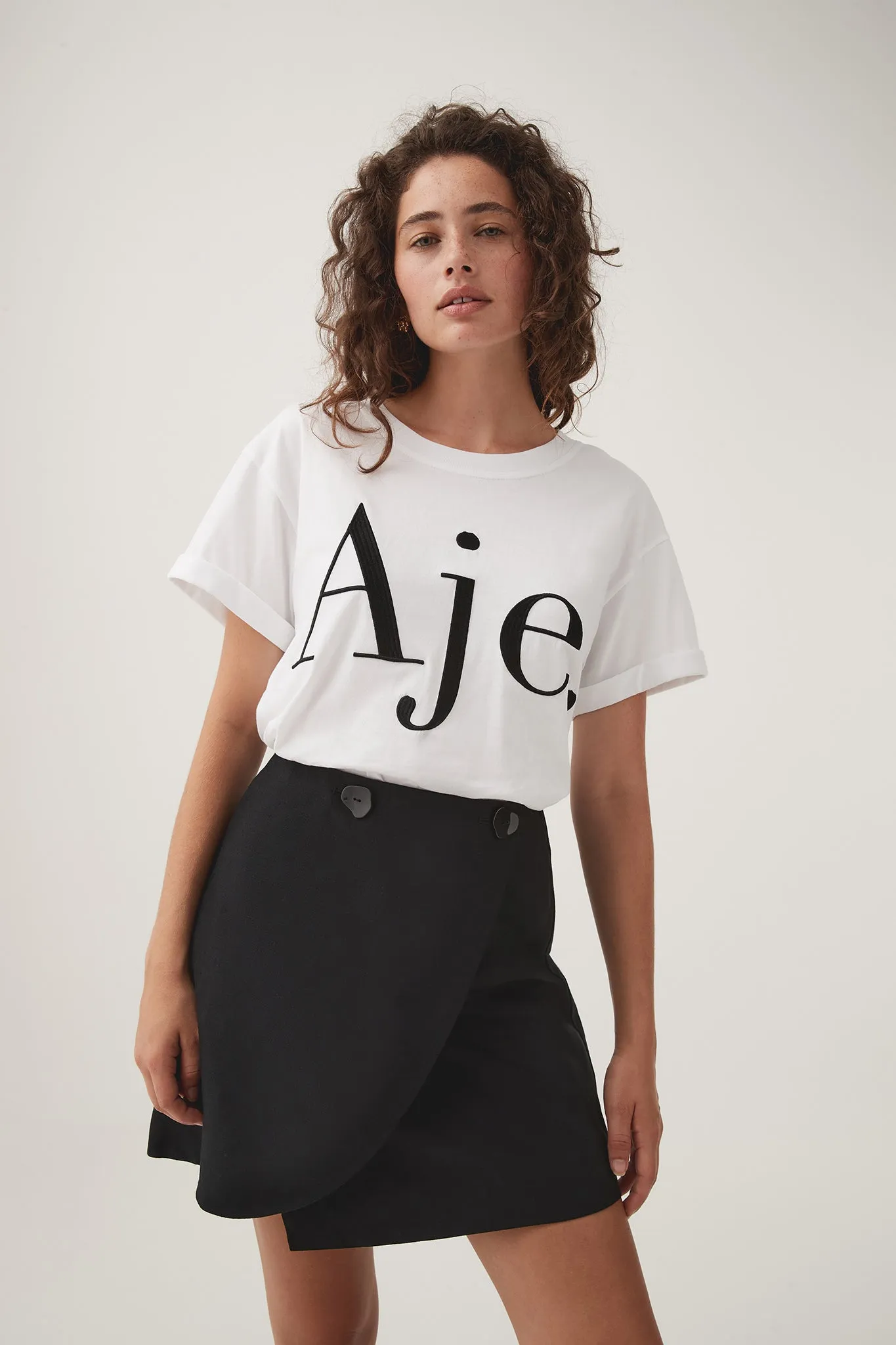 Alice Embroidered Logo Tee sold by Aje
