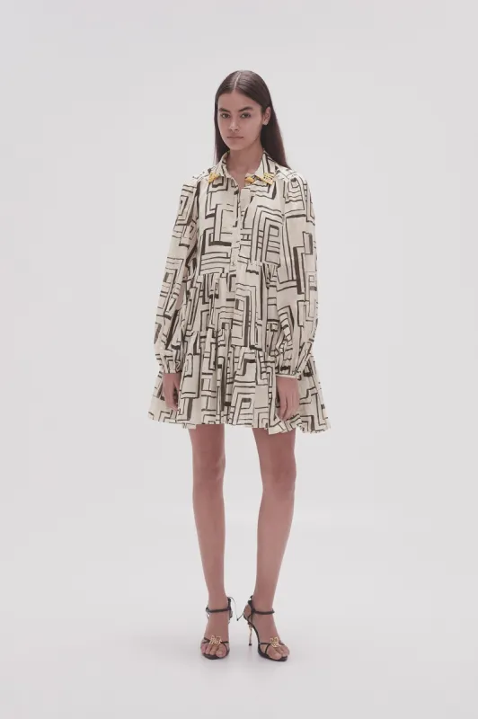 Georgia Smock Mini Dress sold by Aje