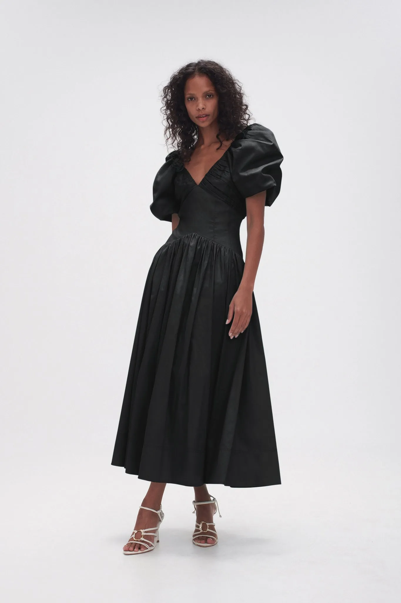 Gabrielle Plunge Midi Dress sold by Aje