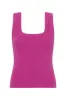 Bronte Scoop Neck Rib Tank sold by Aje