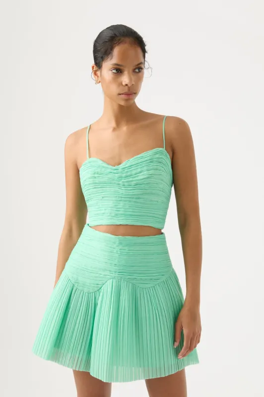 Laurier Wave Mini Skirt sold by Aje