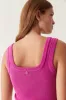 Bronte Scoop Neck Rib Tank sold by Aje