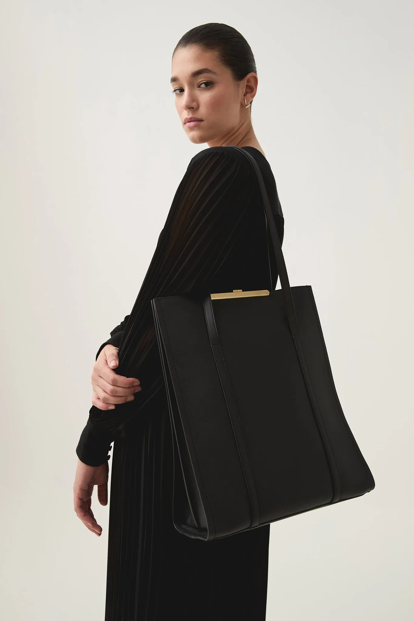 Fresco Leather Tote sold by Aje