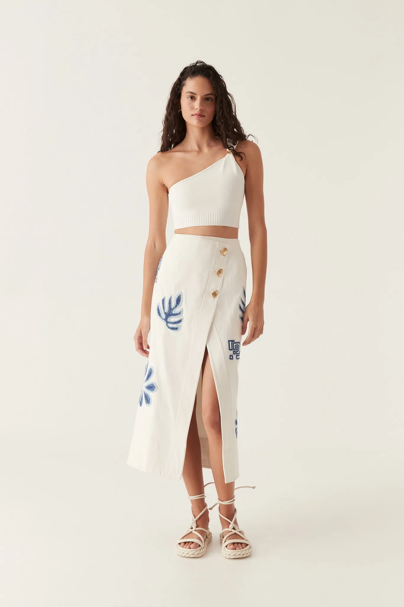 Esprit Embroidered Midi Skirt sold by Aje product image thumbnail 3
