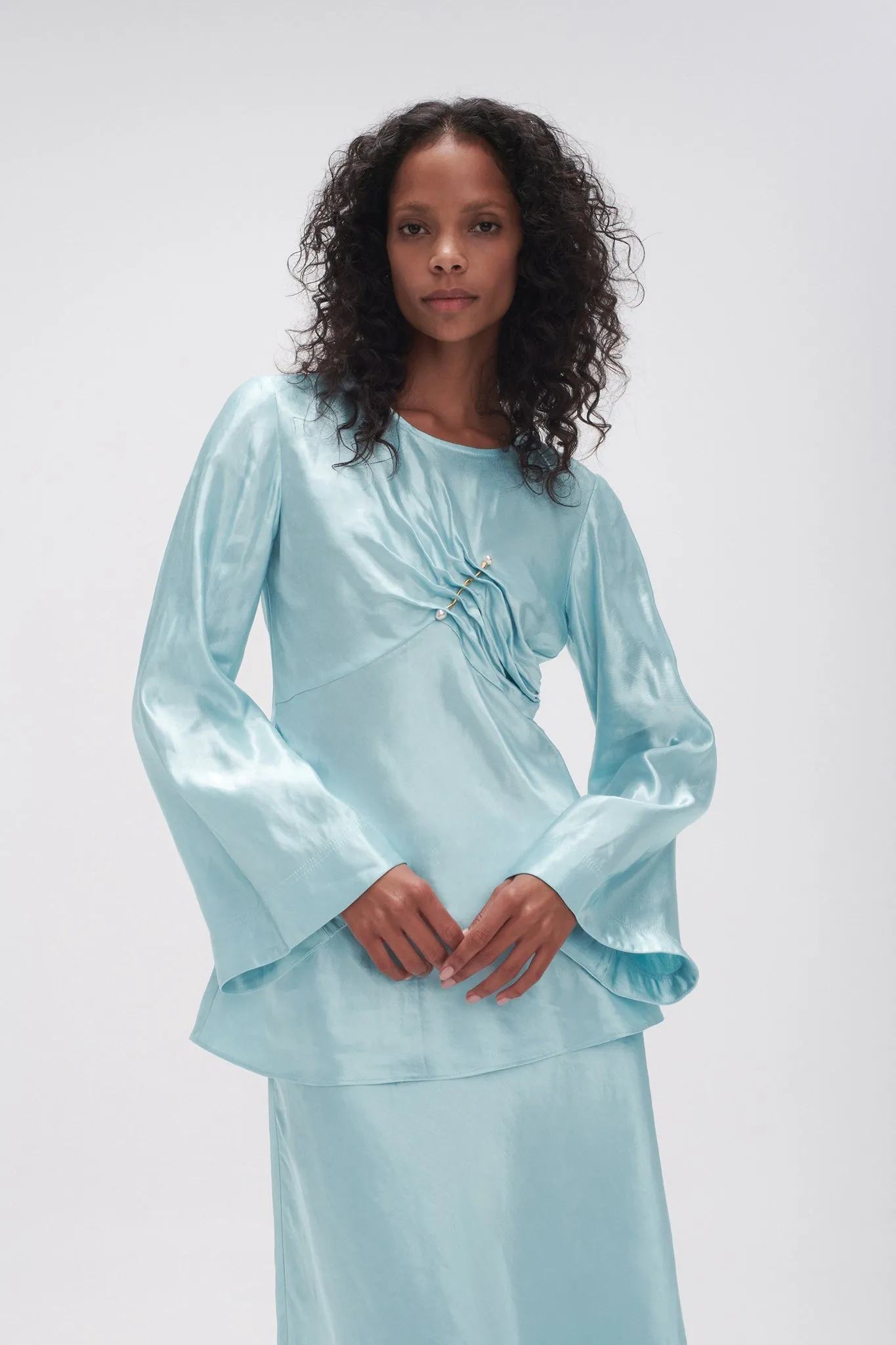 Moonglade Pierced Top sold by Aje