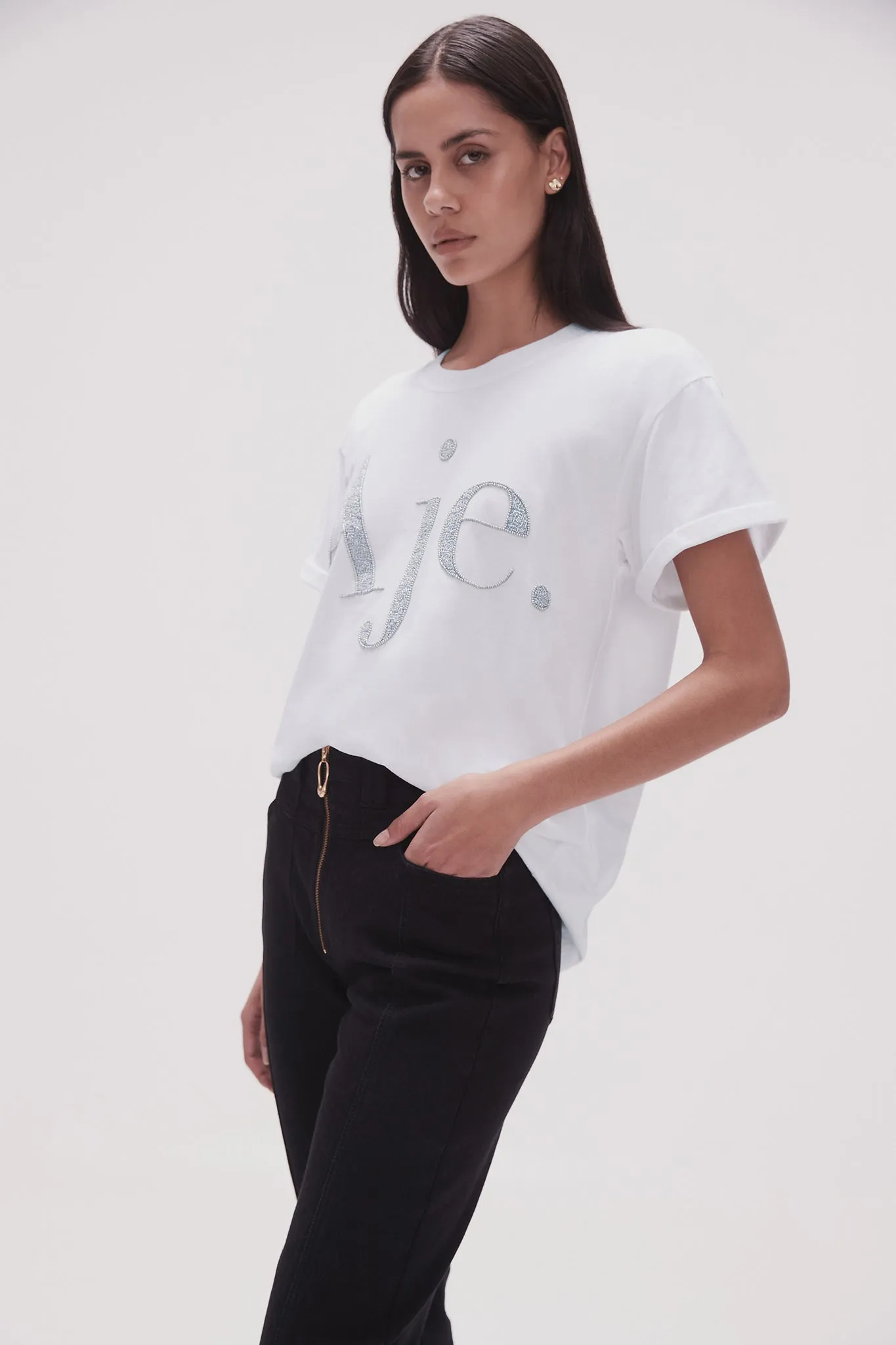 Ella Embellished Logo Tee sold by Aje product image thumbnail 5
