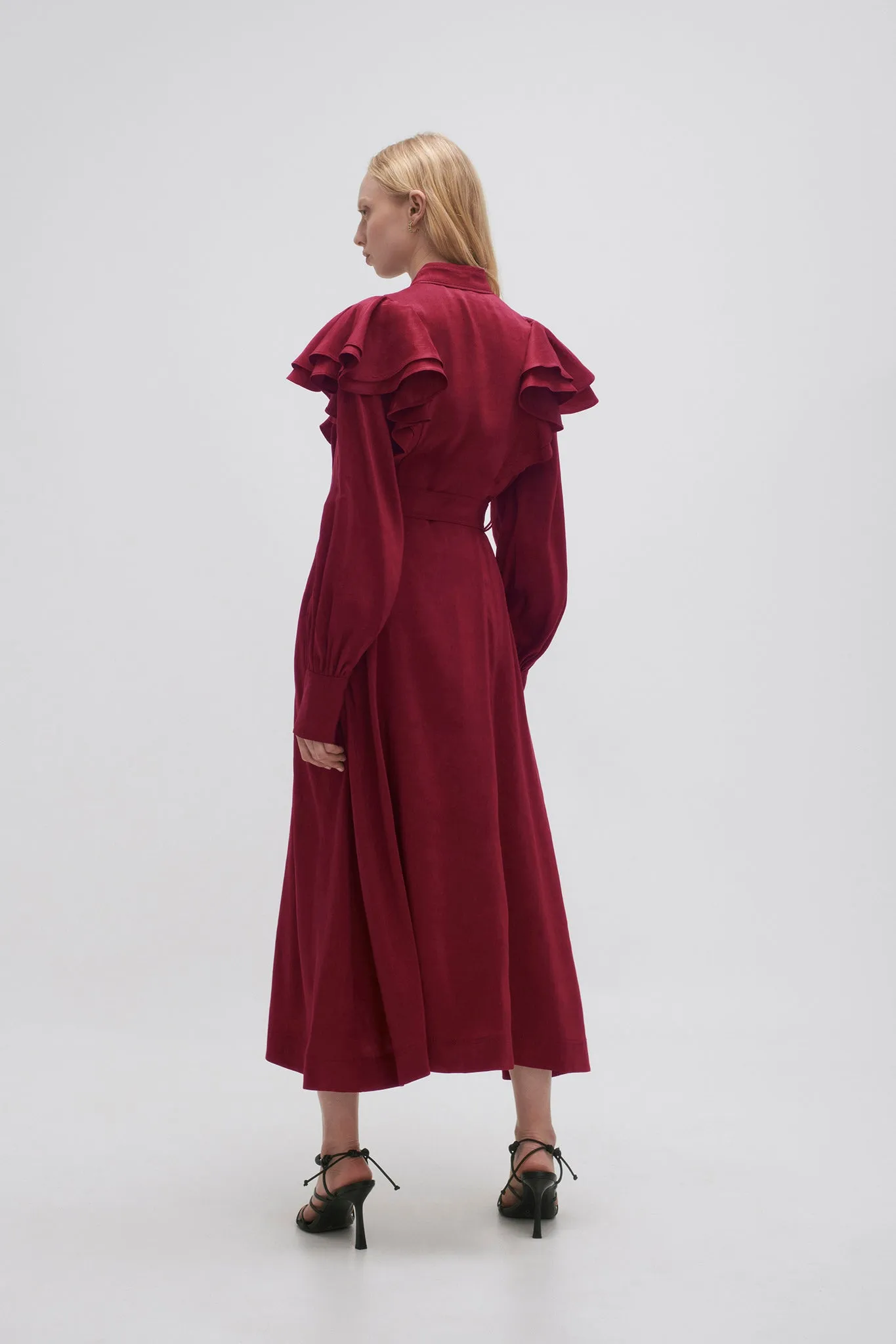 Isabella Belted Midi Dress sold by Aje product image thumbnail 5