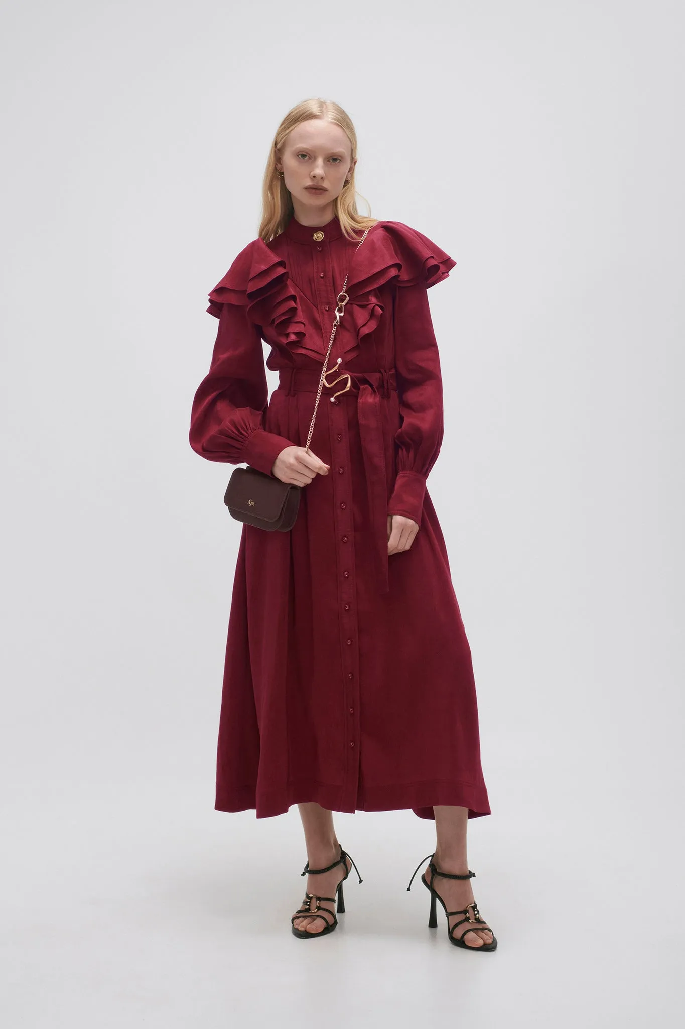 Isabella Belted Midi Dress sold by Aje