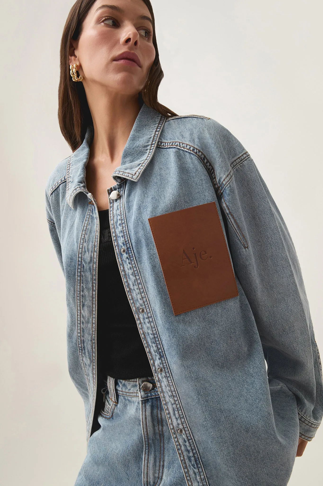 Zariah Denim Shirt sold by Aje product image thumbnail 5