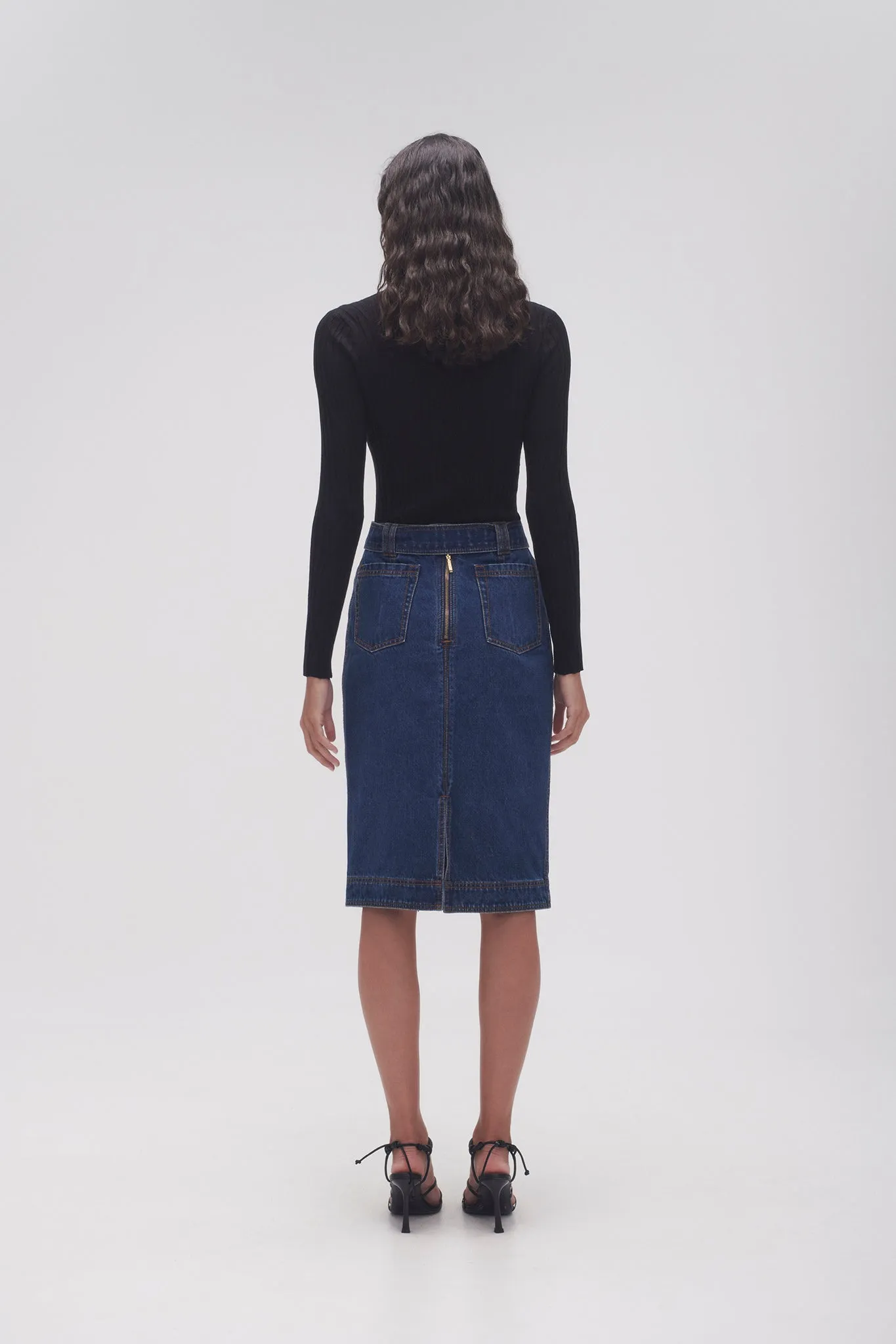 Colorado Denim Midi Skirt sold by Aje product image thumbnail 3