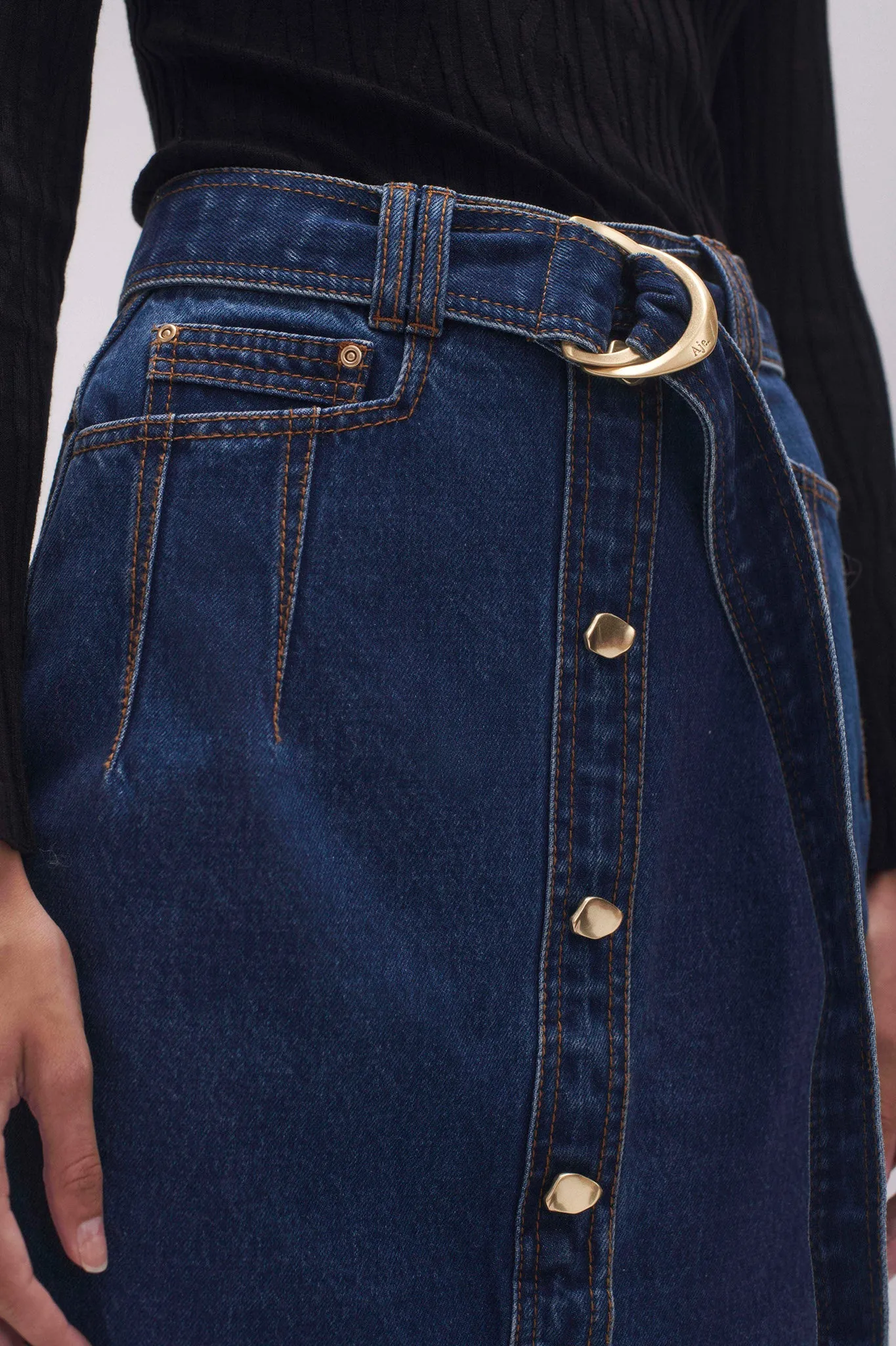 Colorado Denim Midi Skirt sold by Aje product image thumbnail 4