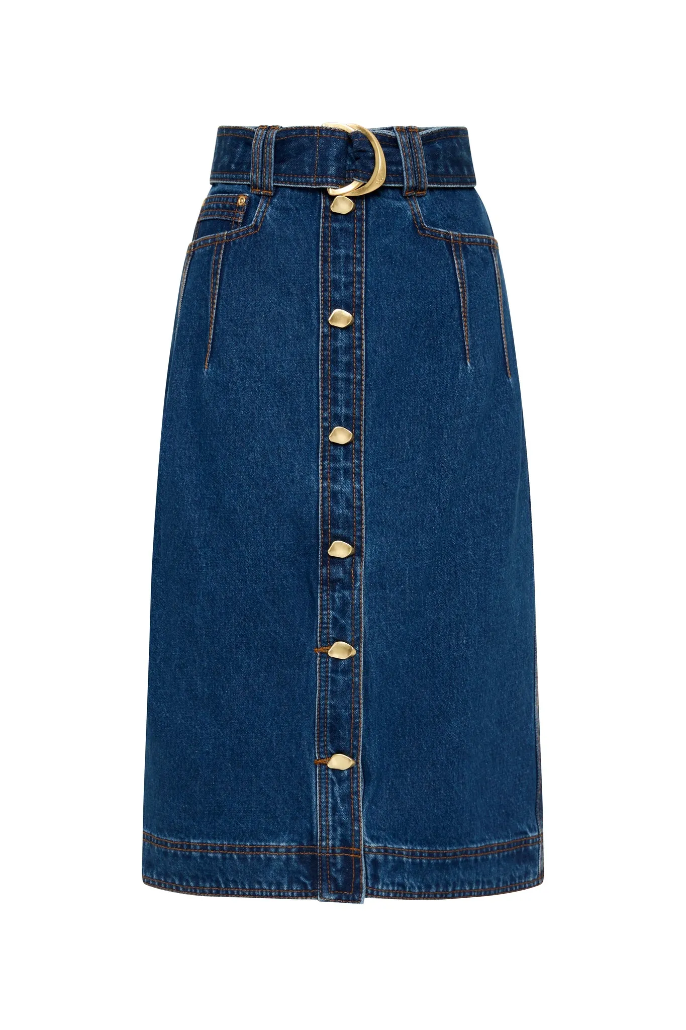 Colorado Denim Midi Skirt sold by Aje product image thumbnail 2
