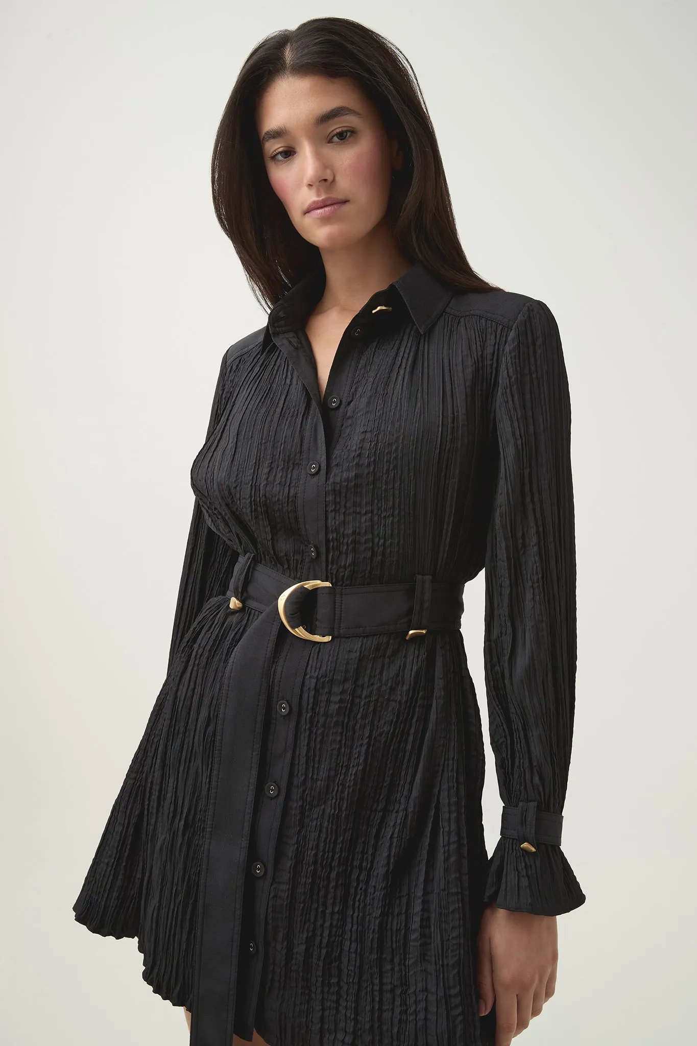 Bays Crushed Pleat Mini Dress sold by Aje product image thumbnail 4