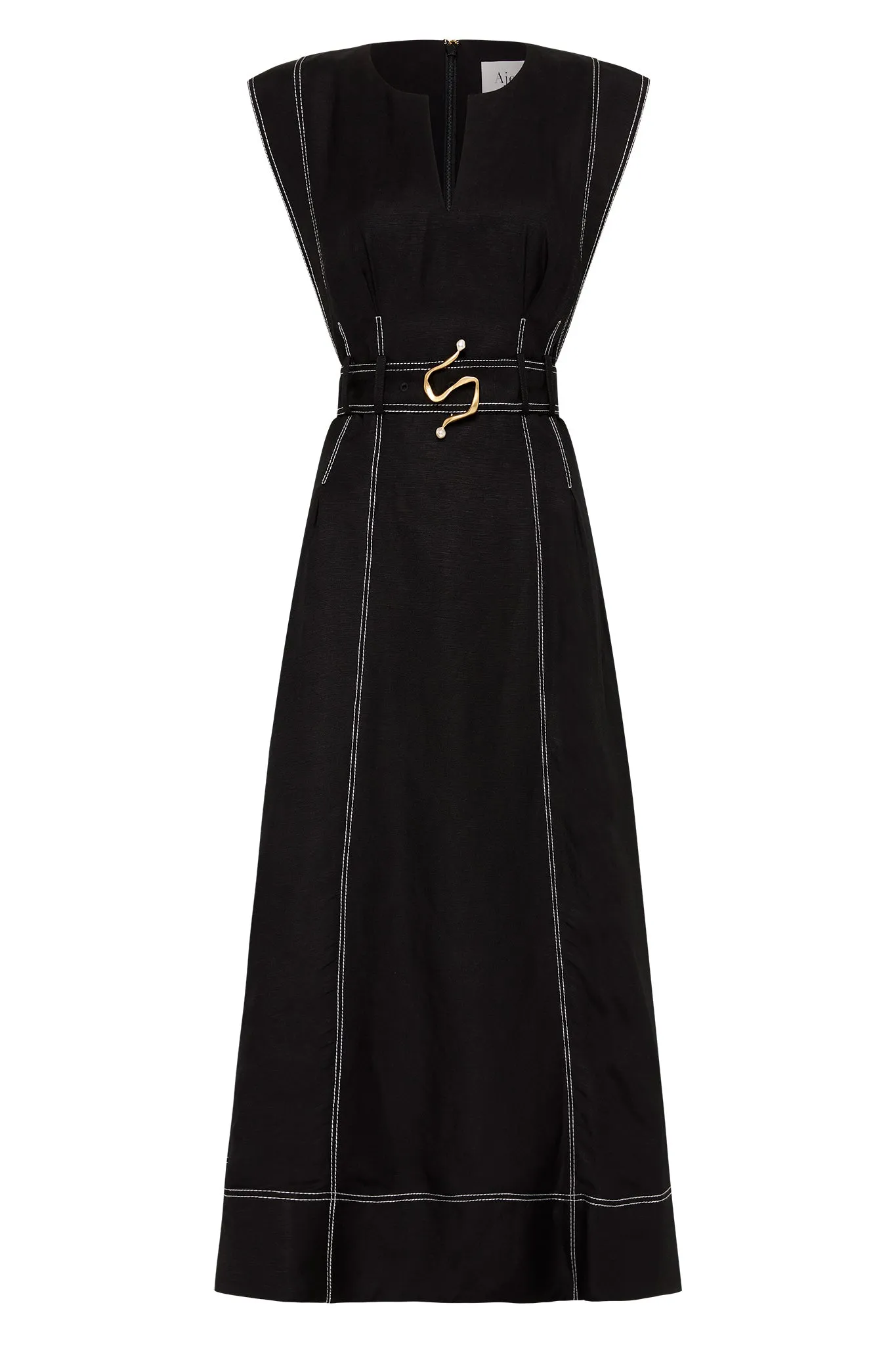 Beacon Structured Midi Dress sold by Aje product image thumbnail 2