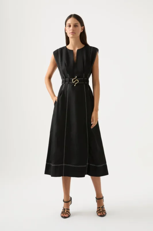 Beacon Structured Midi Dress sold by Aje