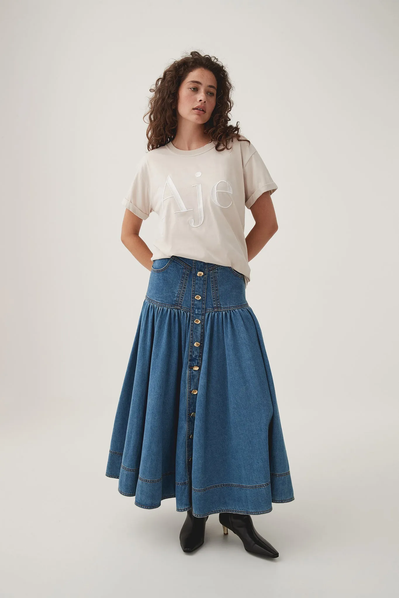 Alice Embroidered Logo Tee sold by Aje product image thumbnail 3