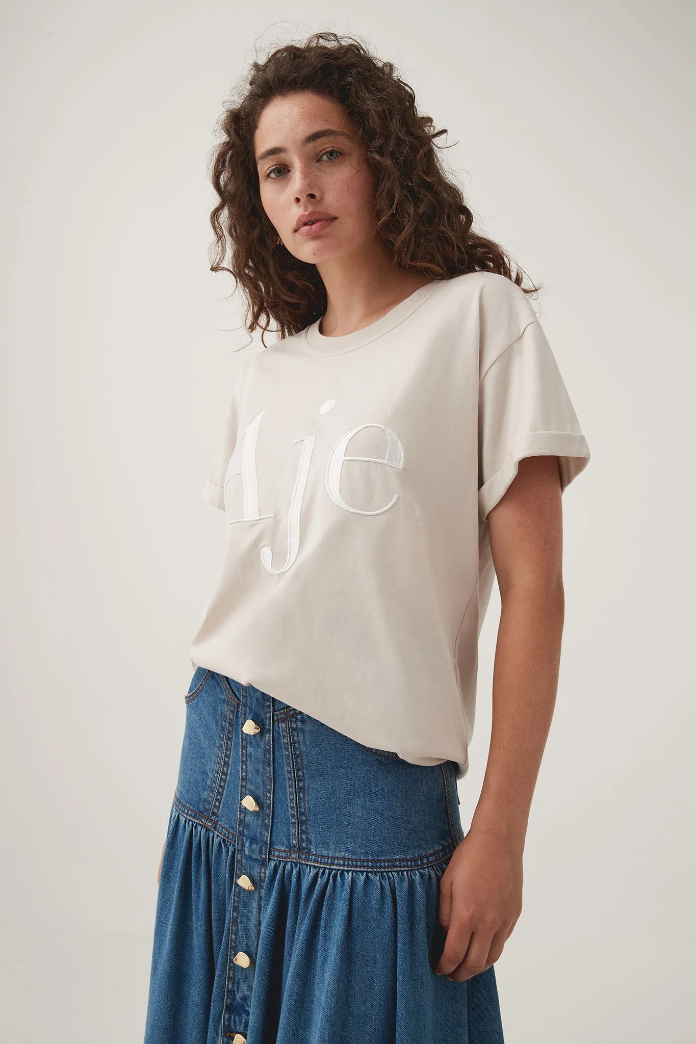 Alice Embroidered Logo Tee sold by Aje product image thumbnail 5