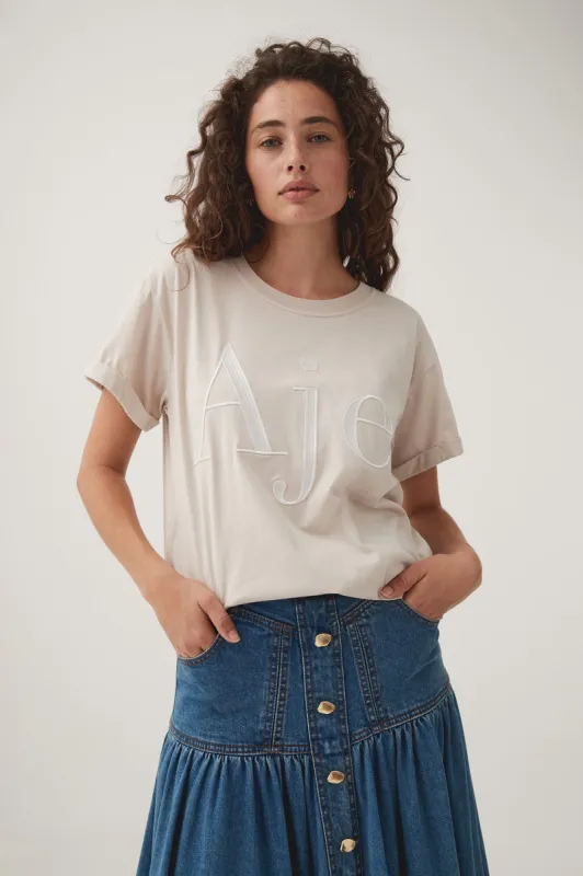 Alice Embroidered Logo Tee sold by Aje