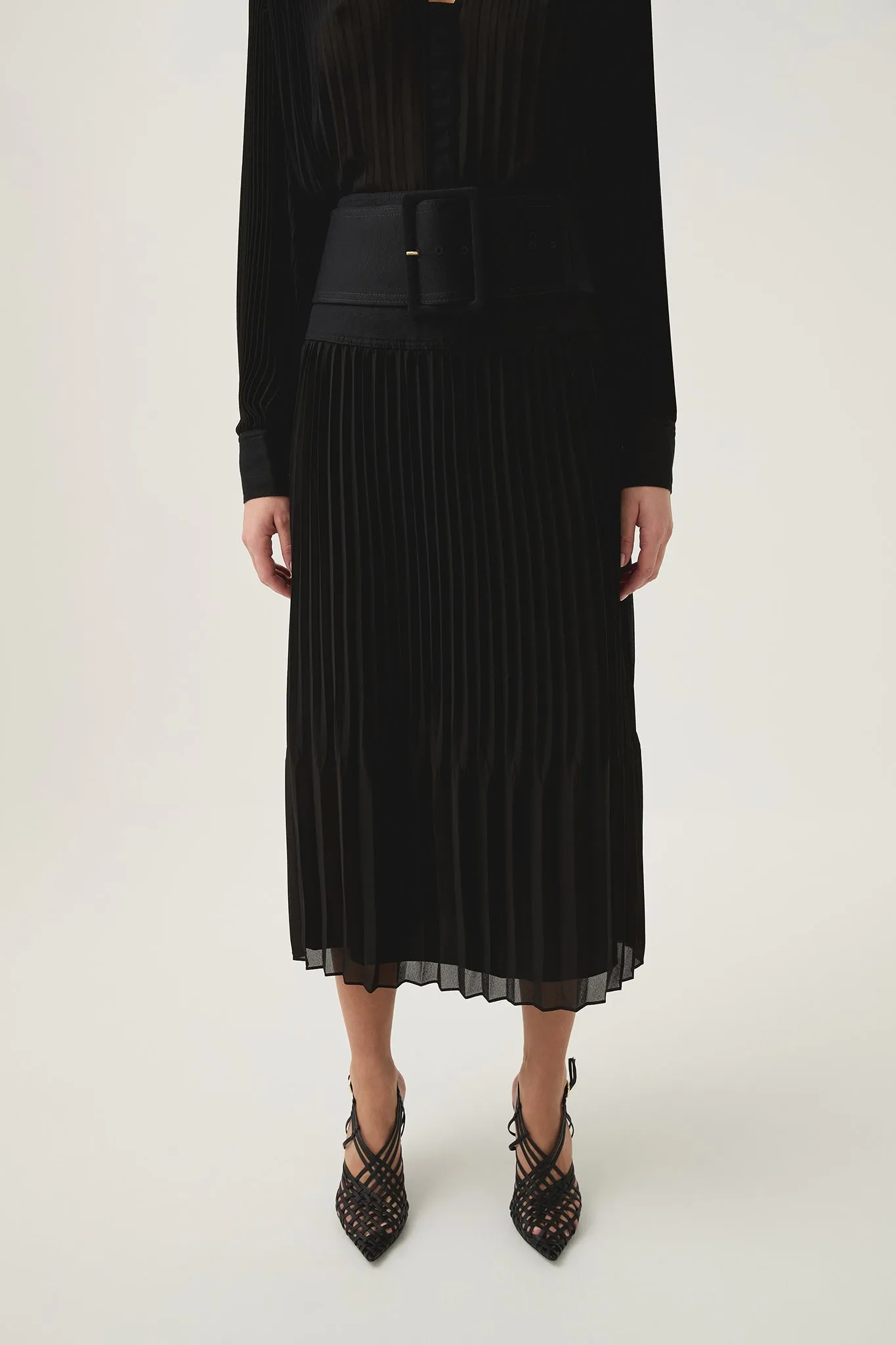 Cathedra Belted Midi Skirt sold by Aje product image thumbnail 4