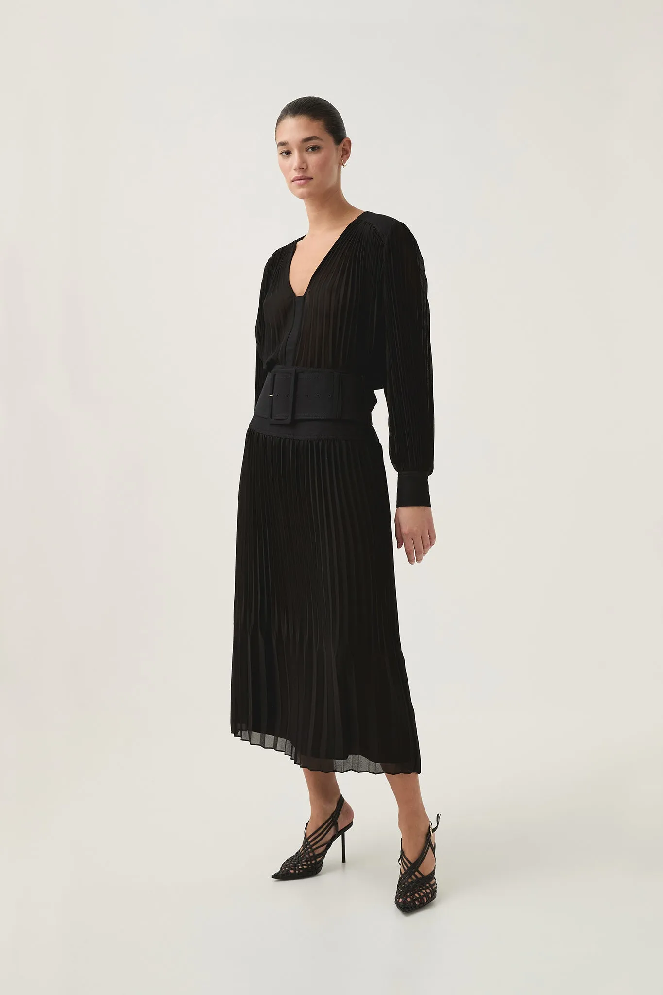 Cathedra Belted Midi Skirt sold by Aje product image thumbnail 3
