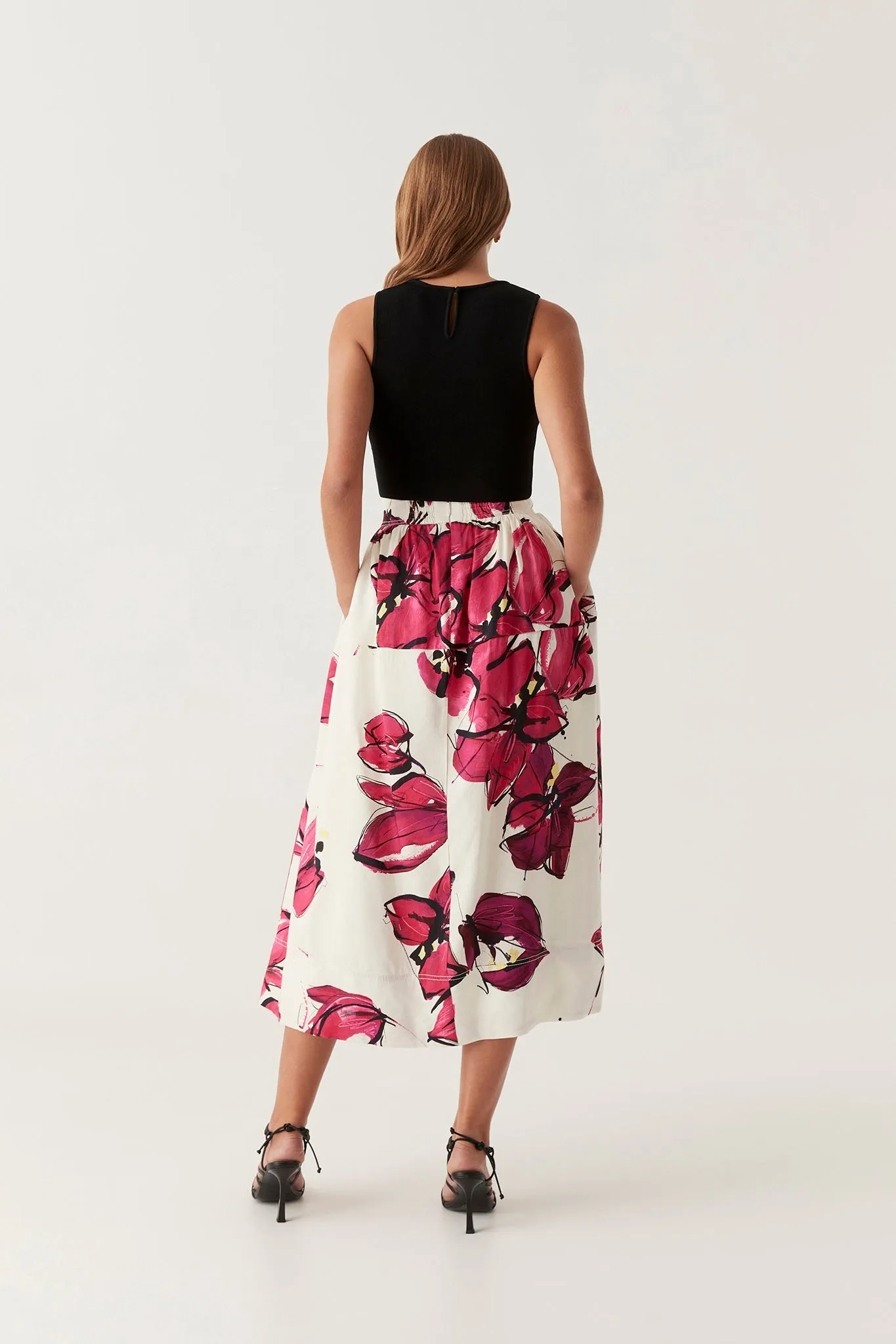 Lottie Gathered Midi Skirt sold by Aje product image thumbnail 5