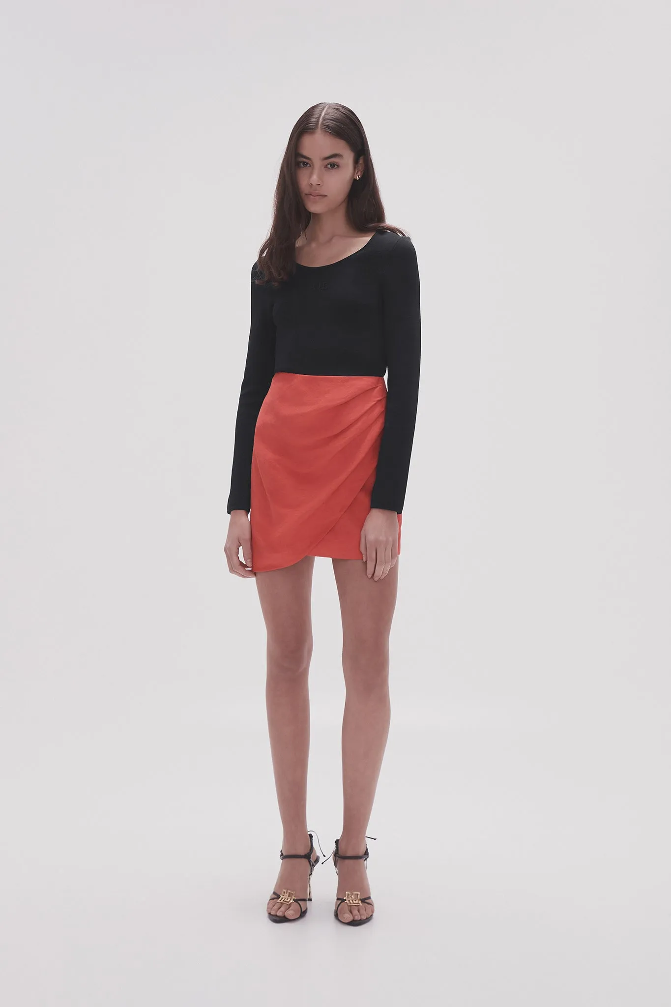Kinship Draped Mini Skirt sold by Aje