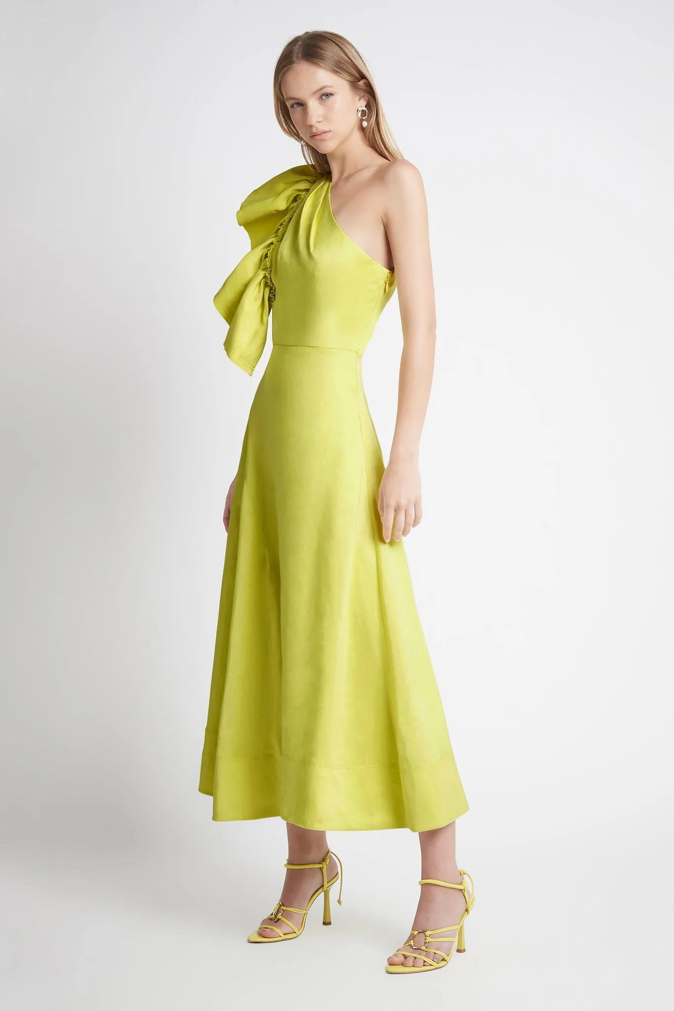 Bonjour Asymmetric Midi Dress sold by Aje product image thumbnail 3
