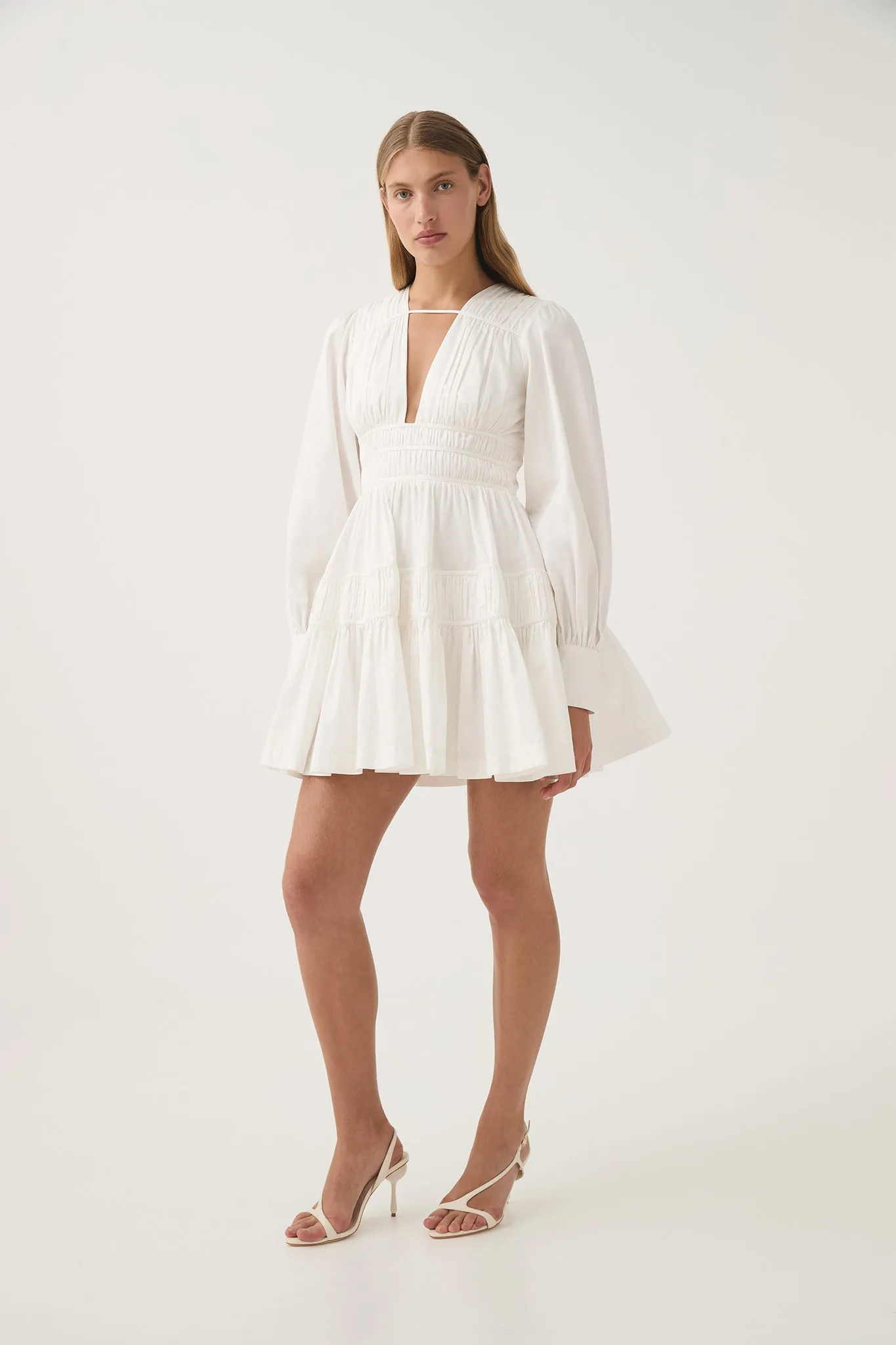 Fallingwater Ruched Mini Dress sold by Aje product image thumbnail 3