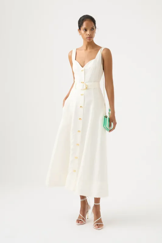 Clay Belted Midi Dress sold by Aje