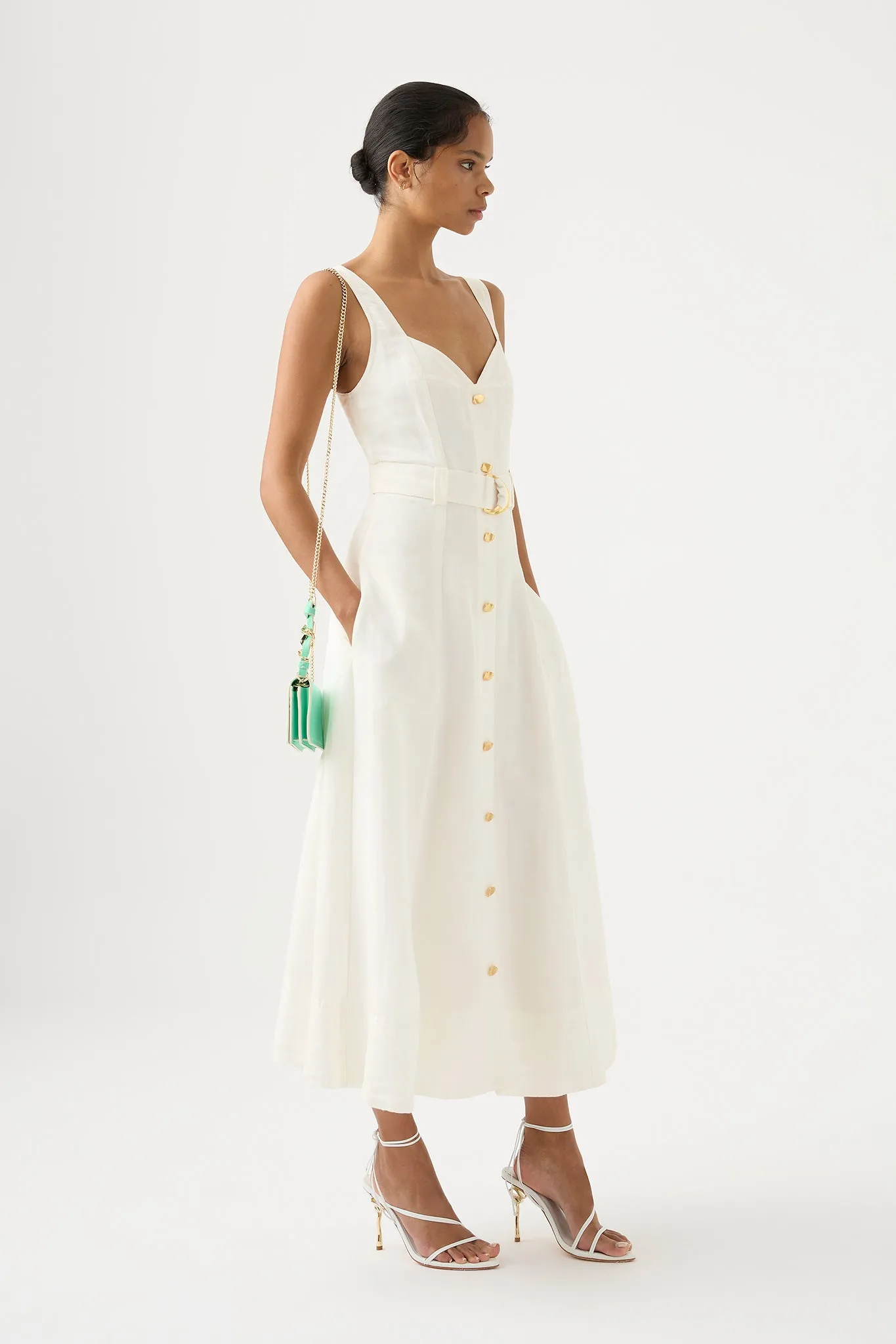 Clay Belted Midi Dress sold by Aje product image thumbnail 3