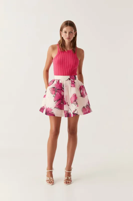 Dixie Flared Mini Skirt sold by Aje