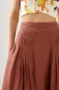 Chloe Tuck Detail Midi Skirt sold by Aje