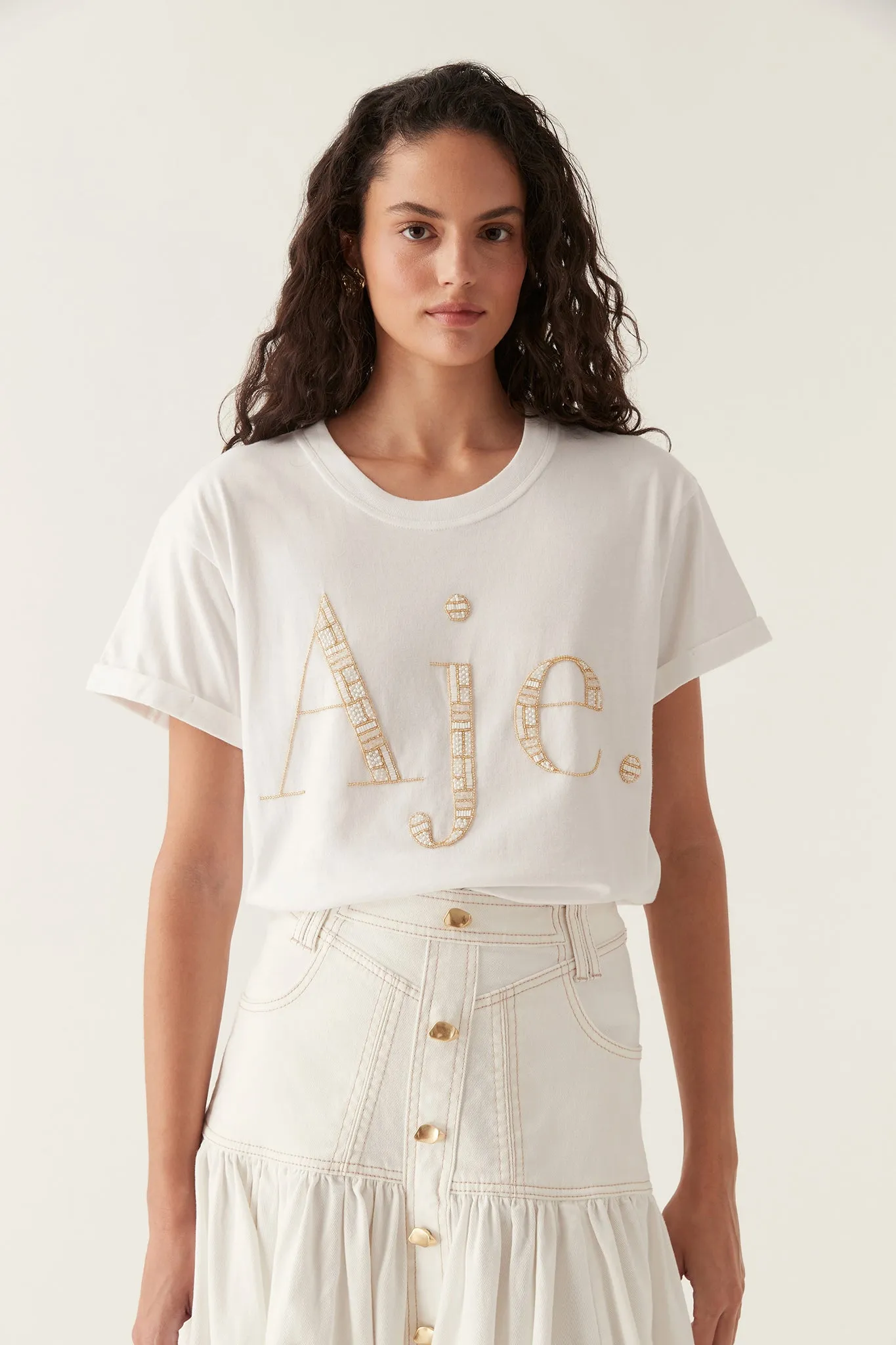 Logic Embellished Heritage Tee sold by Aje