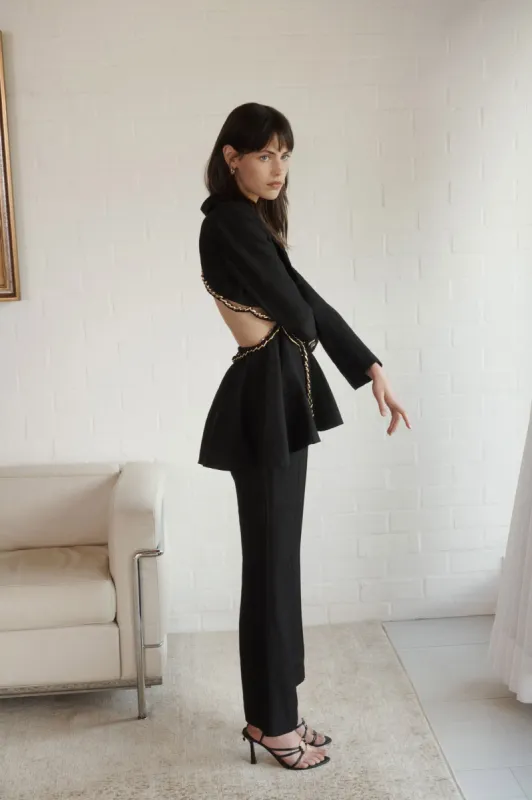 Opal Backless Chainlink Jacket made by Aje