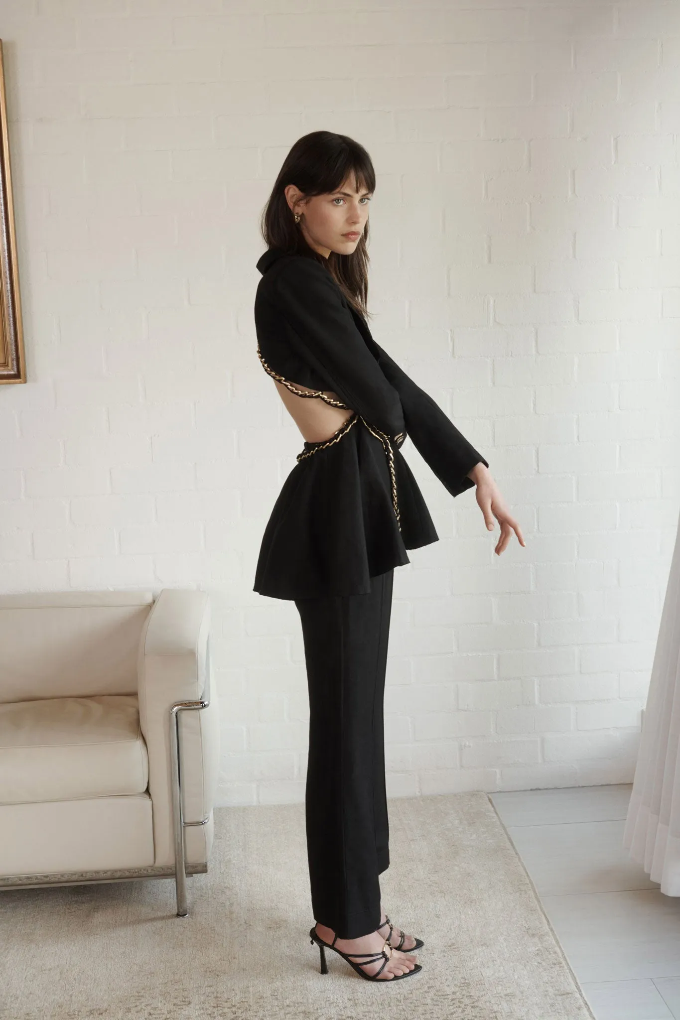 Opal Backless Chainlink Jacket sold by Aje