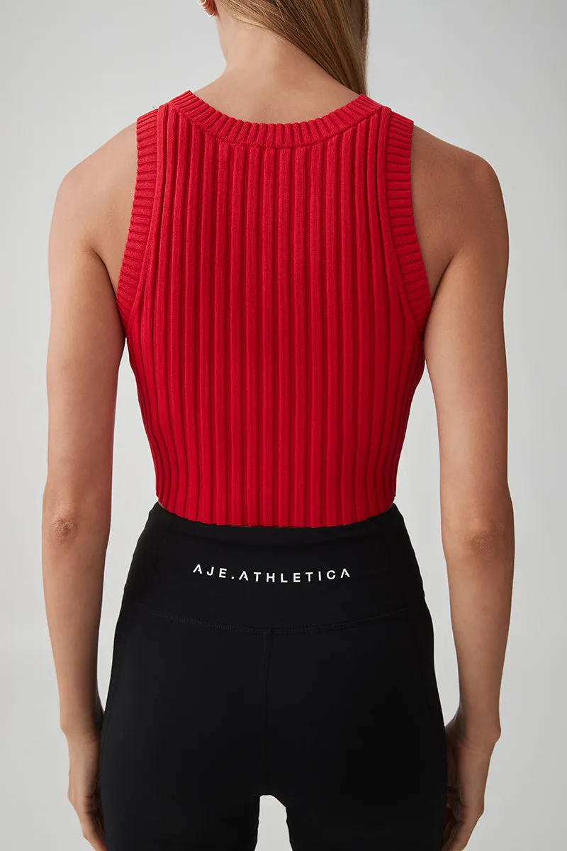 Cropped Knitted Logo Tank 135 sold by Aje product image thumbnail 5