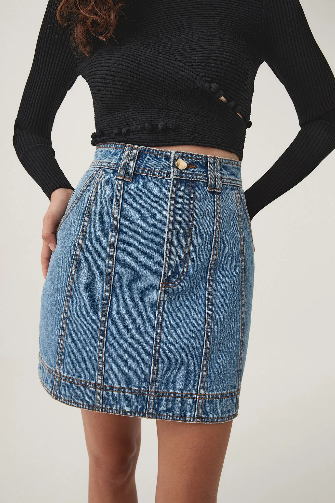 Aradia Denim Mini Skirt sold by Aje product image thumbnail 4