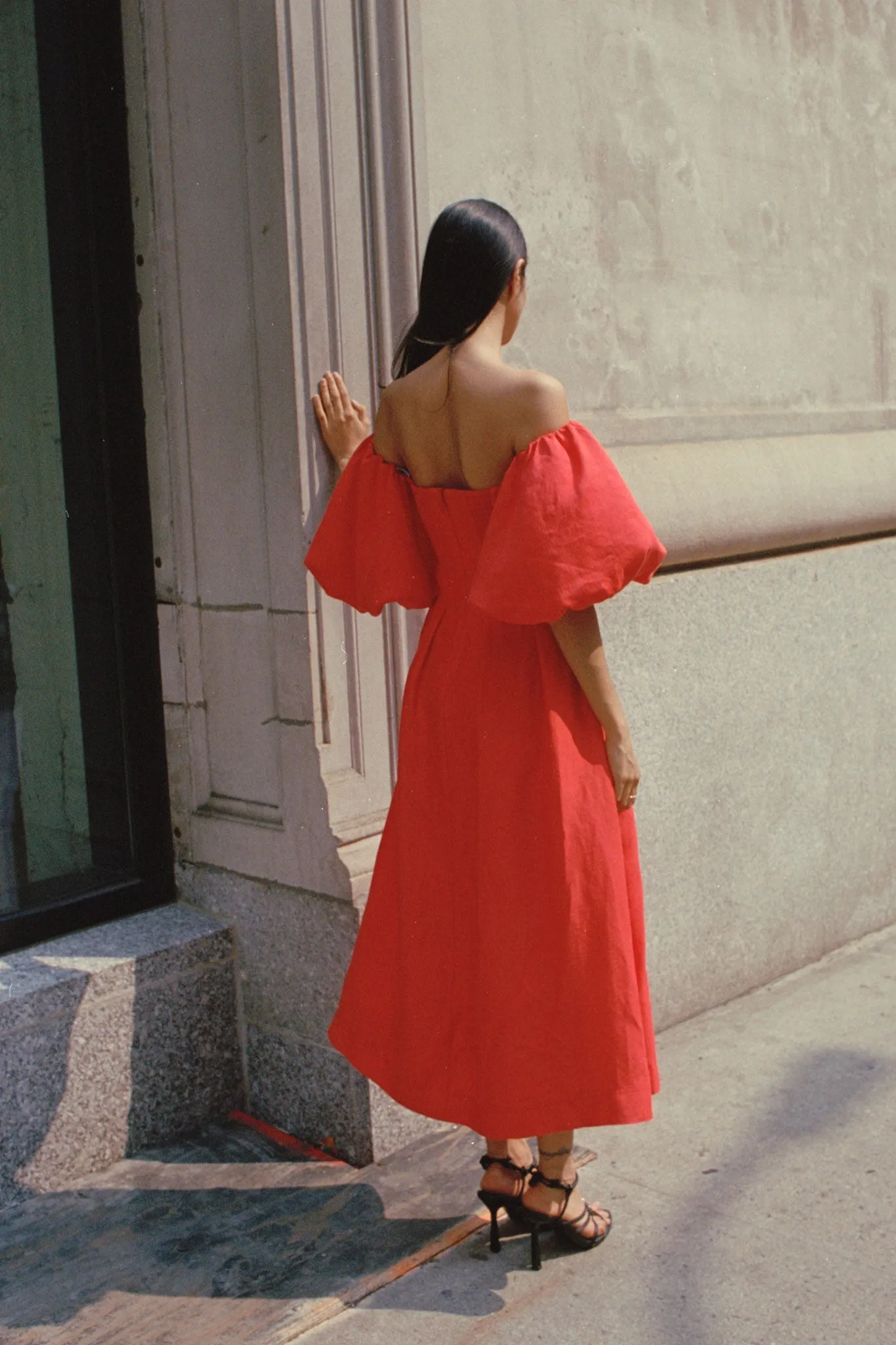 Eugenie Off Shoulder Midi Dress sold by Aje product image thumbnail 4