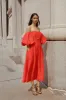 Eugenie Off Shoulder Midi Dress sold by Aje