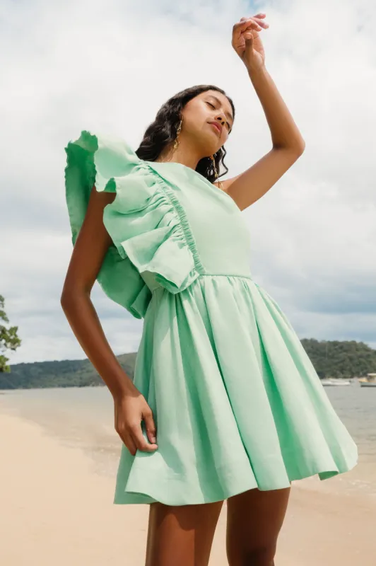 Bonjour Asymmetric Mini Dress sold by Aje