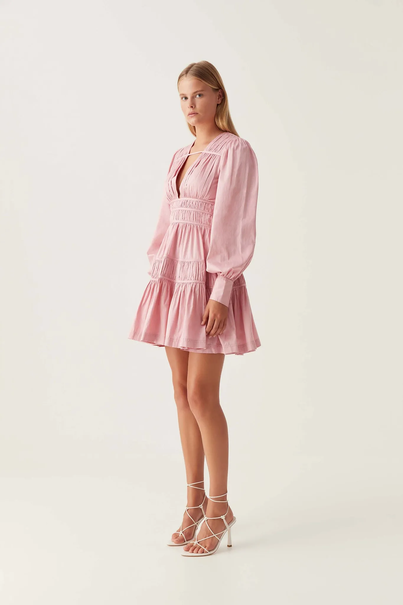 Fallingwater Ruched Mini Dress sold by Aje product image thumbnail 5