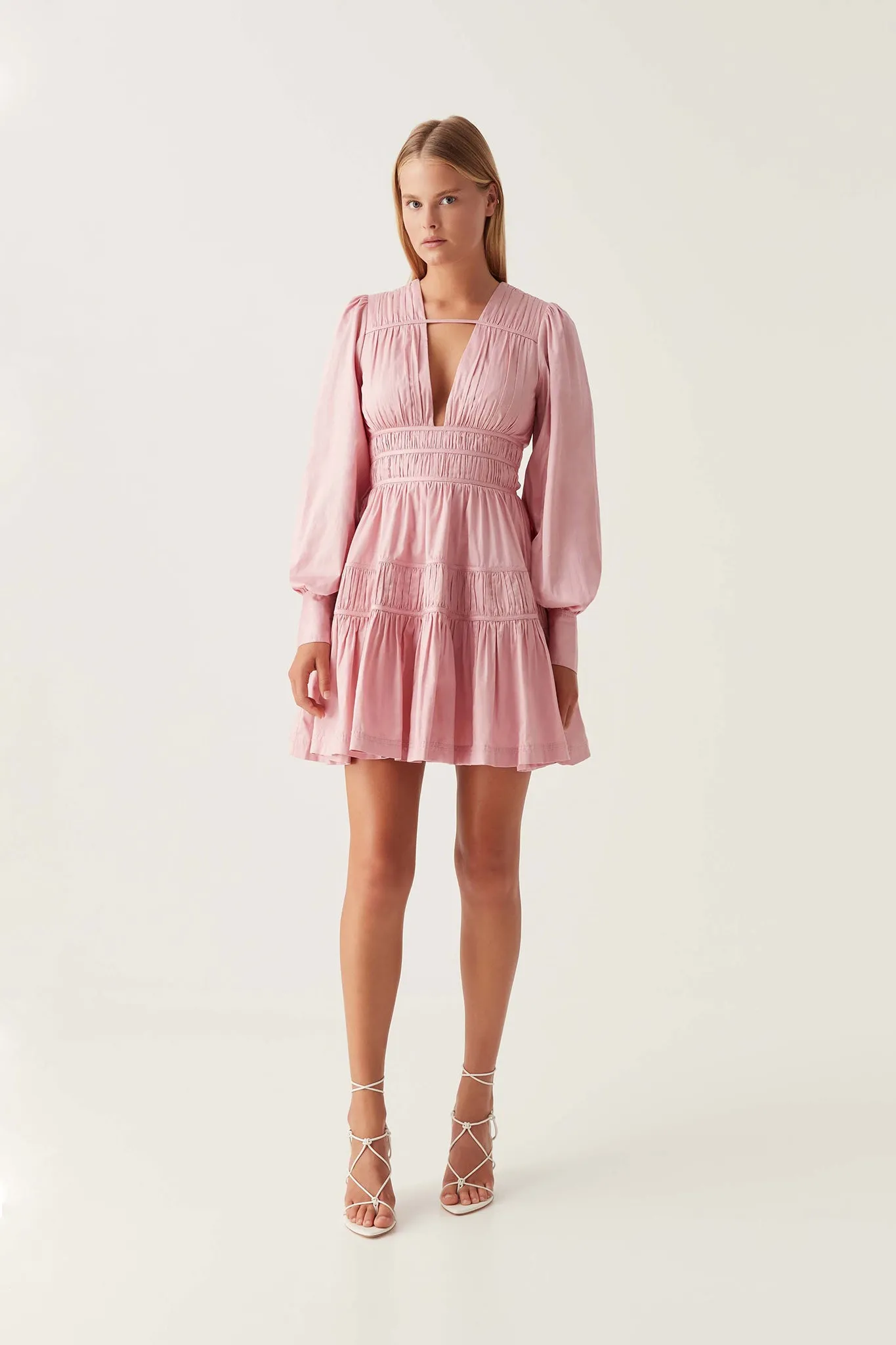 Fallingwater Ruched Mini Dress sold by Aje product image thumbnail 3
