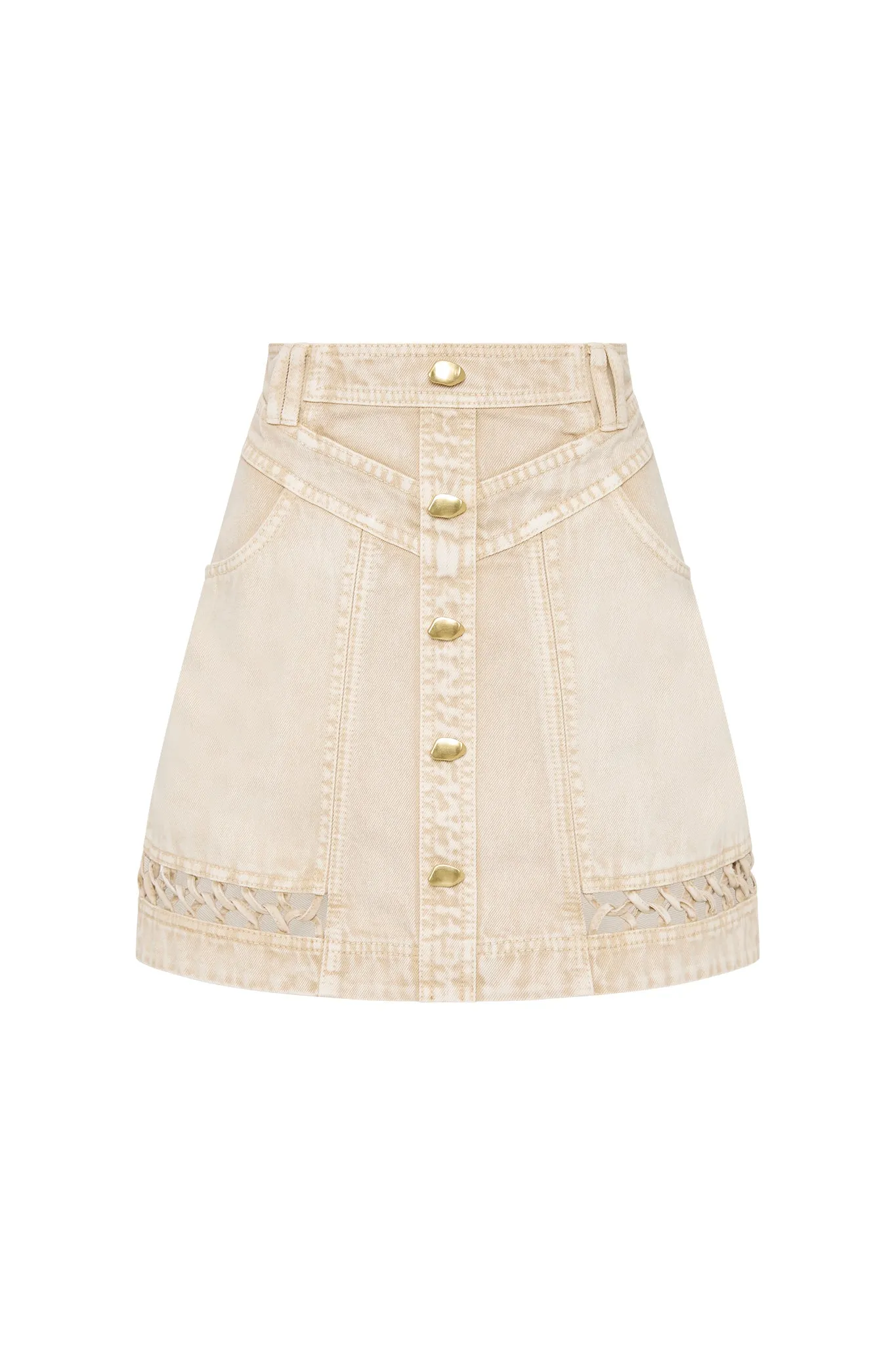 Effie Braid Denim Mini Skirt sold by Aje product image thumbnail 2
