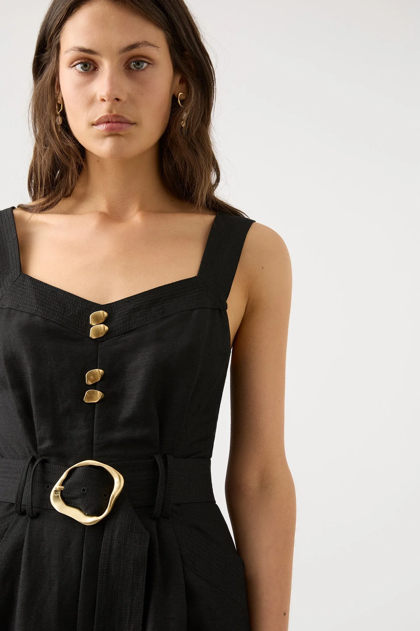 Maya Pintuck Wide Leg Jumpsuit sold by Aje product image thumbnail 4