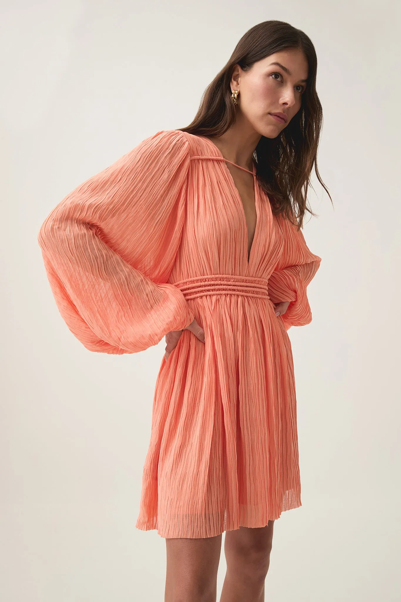 Genevieve Pleated Mini Dress sold by Aje product image thumbnail 5