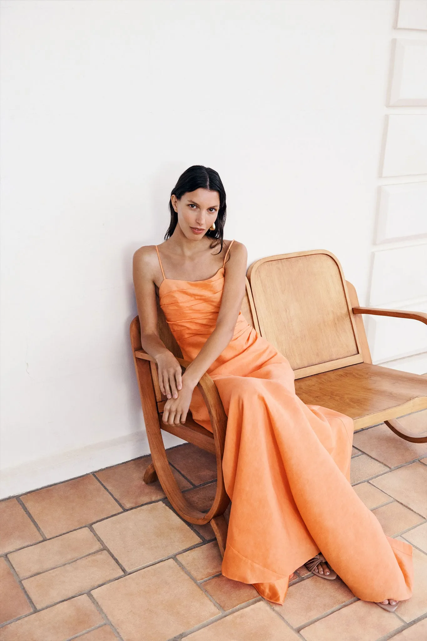 Clarice Draped Maxi Dress sold by Aje