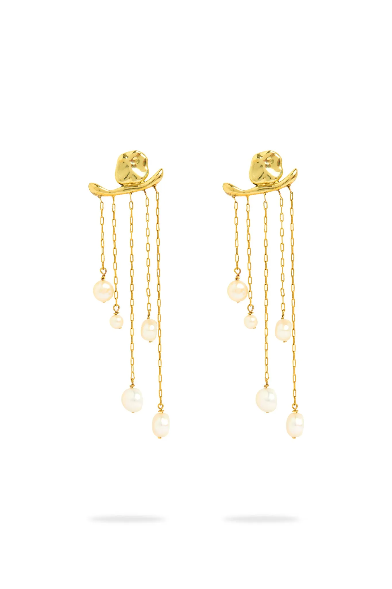 Estella Pearl Drop Earrings sold by Aje