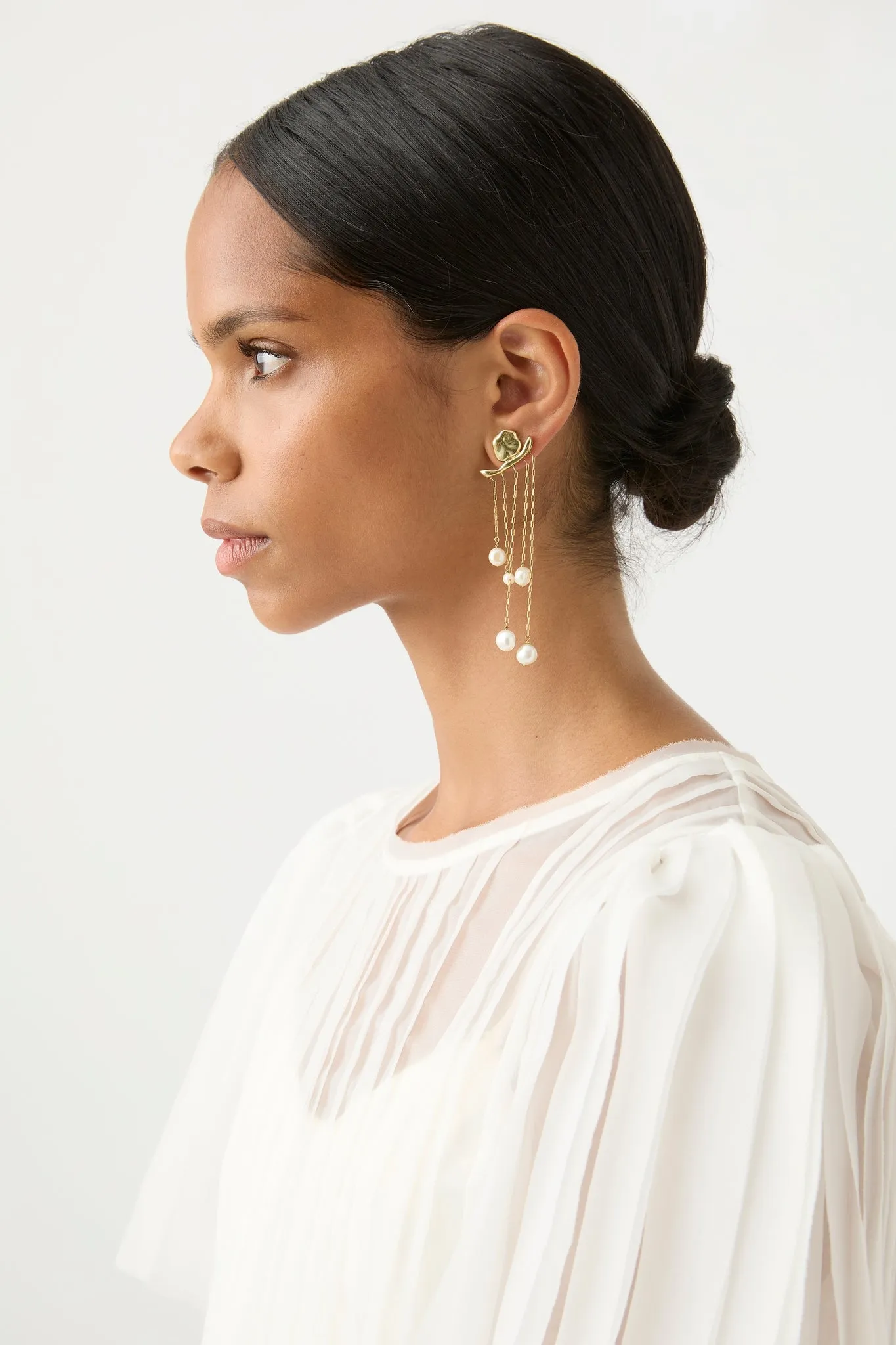 Estella Pearl Drop Earrings sold by Aje product image thumbnail 2
