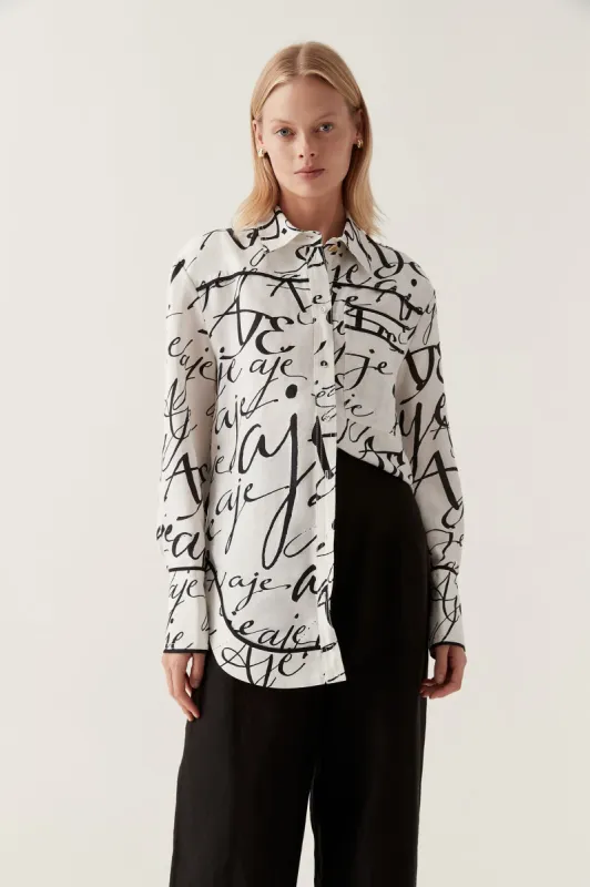 Sentiment Oversized Shirt sold by Aje