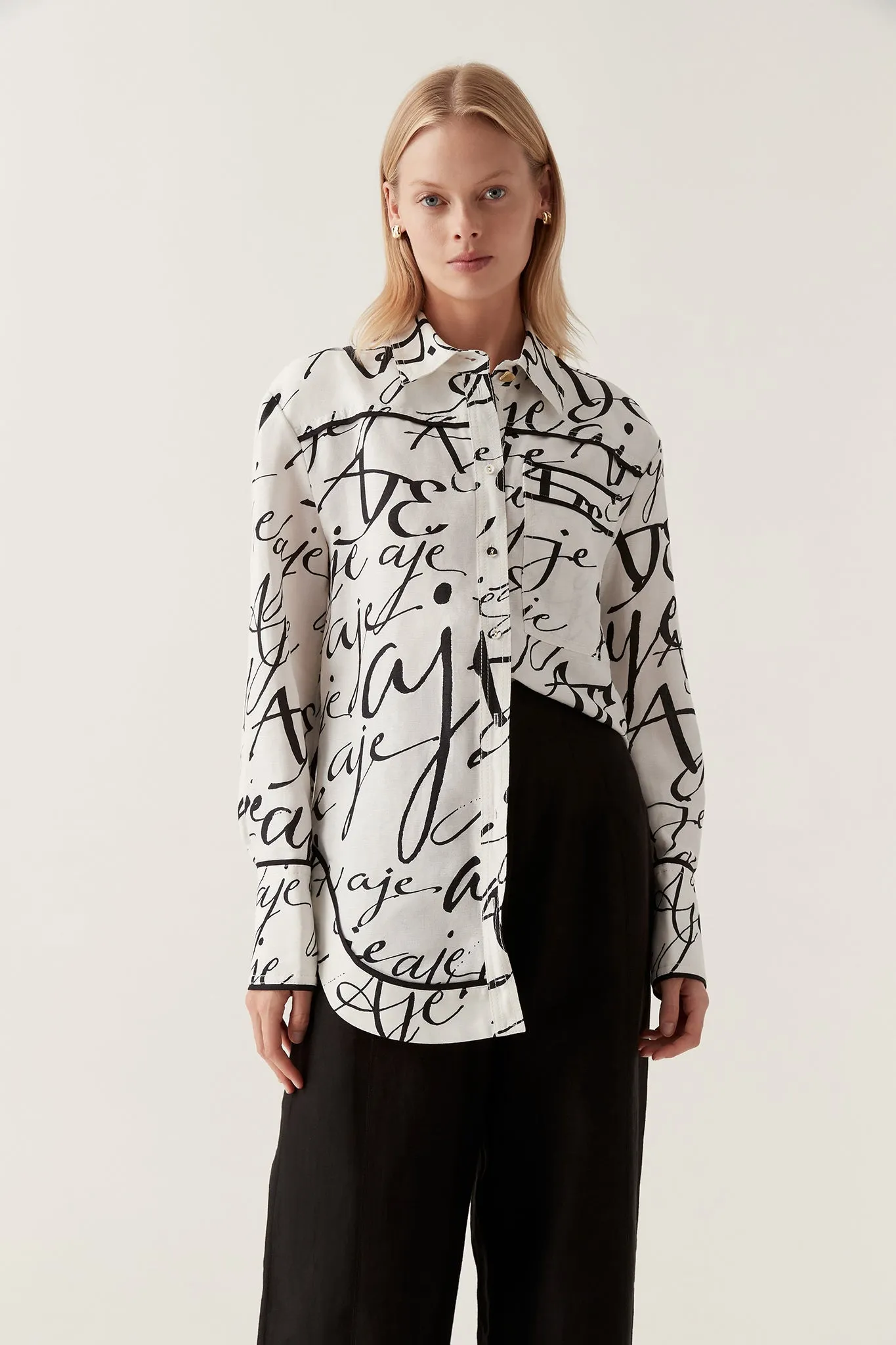 Sentiment Oversized Shirt sold by Aje